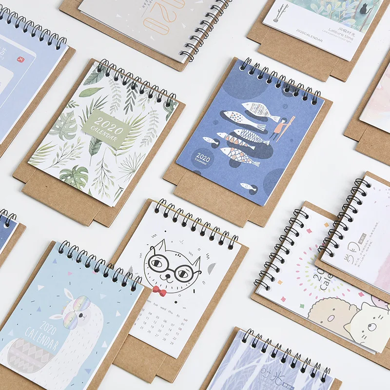 Блокнот планировщик на спирали с мультяшным единорогом кошкой|Записные книжки| |