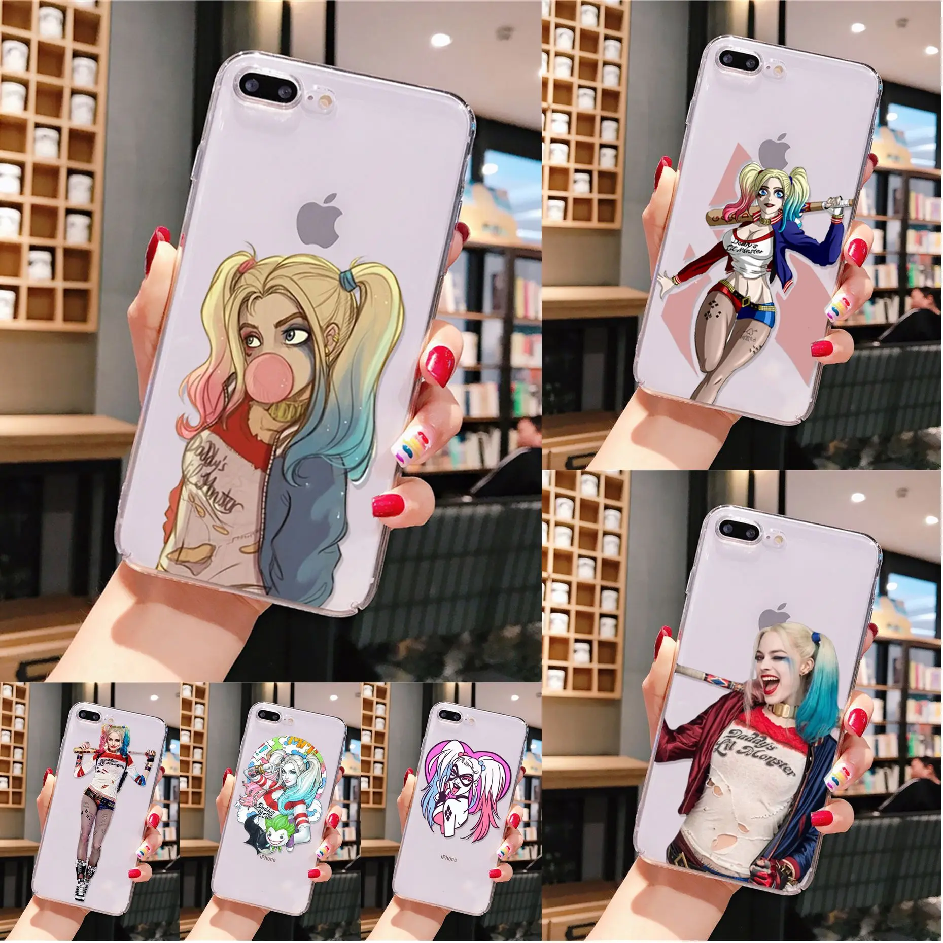 Yinuoda Harley Quinn отряд самоубийц Джокер подмигивание Прозрачный чехол для телефона