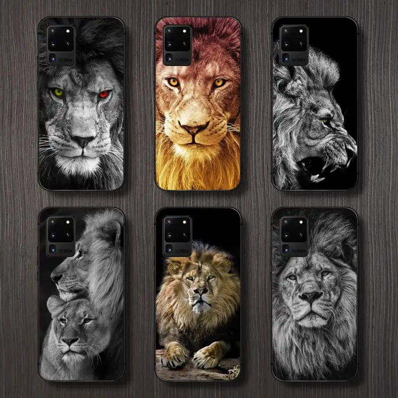 

Horror animal King of the forest lion Phone Case For Samsung galaxy A S note 10 7 8 9 20 30 31 40 50 51 70 71 21 s ultra plus