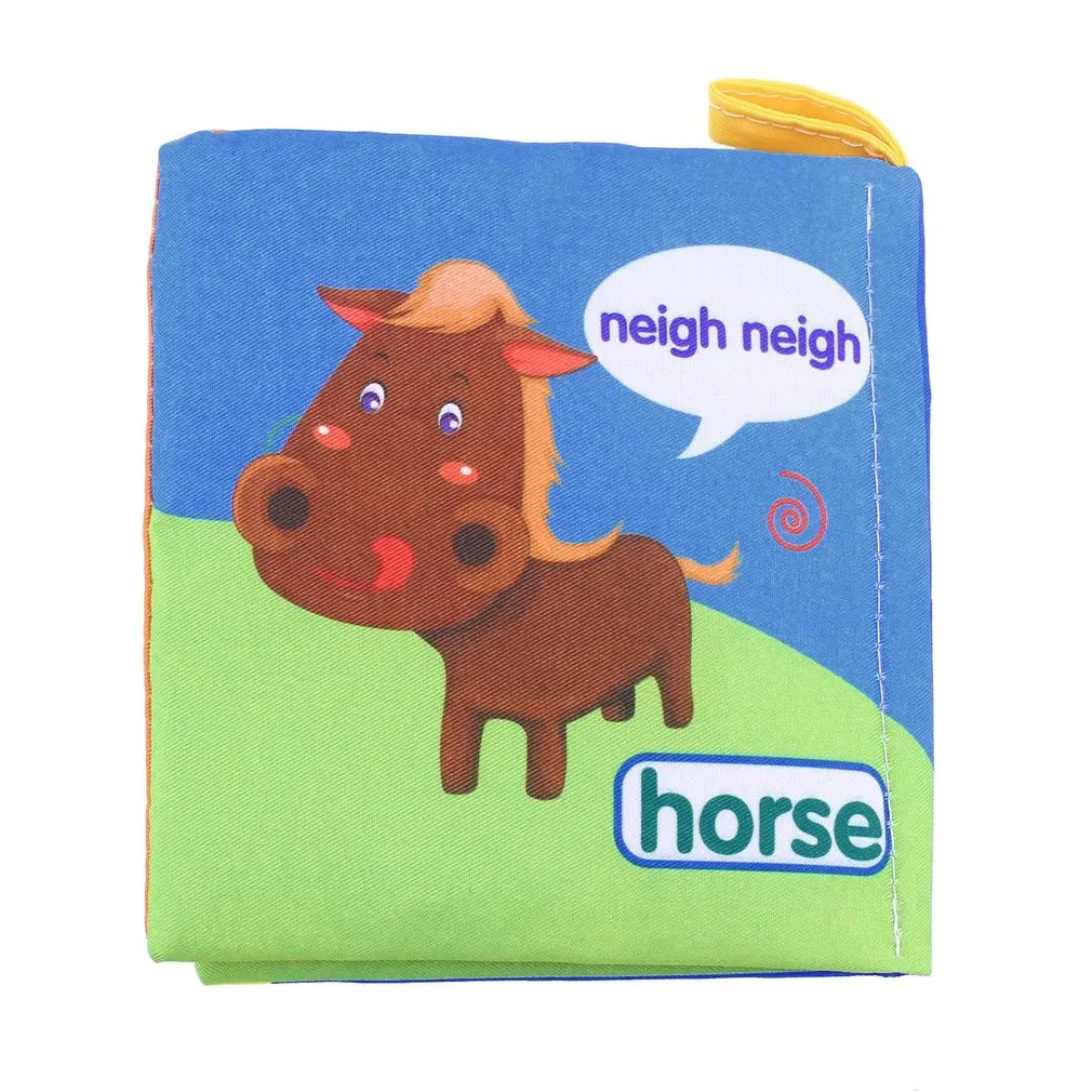 Новорожденные детские тканевые книги Ранние развивающие портативные красочные