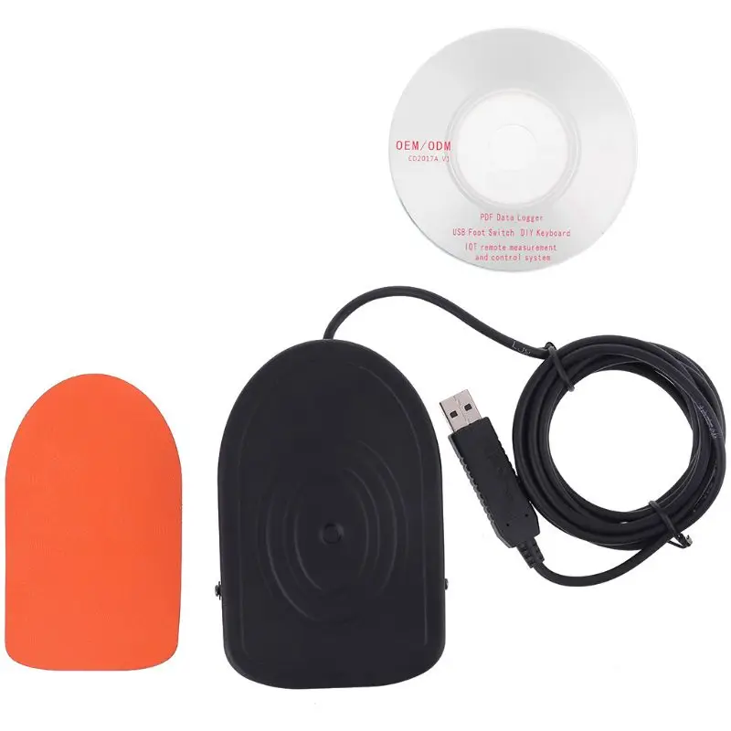 

USB Металлический ножной переключатель, управляемый педальным контроллером, одна клавиатура, мышь под заказ, мультимедийная функция, символ...