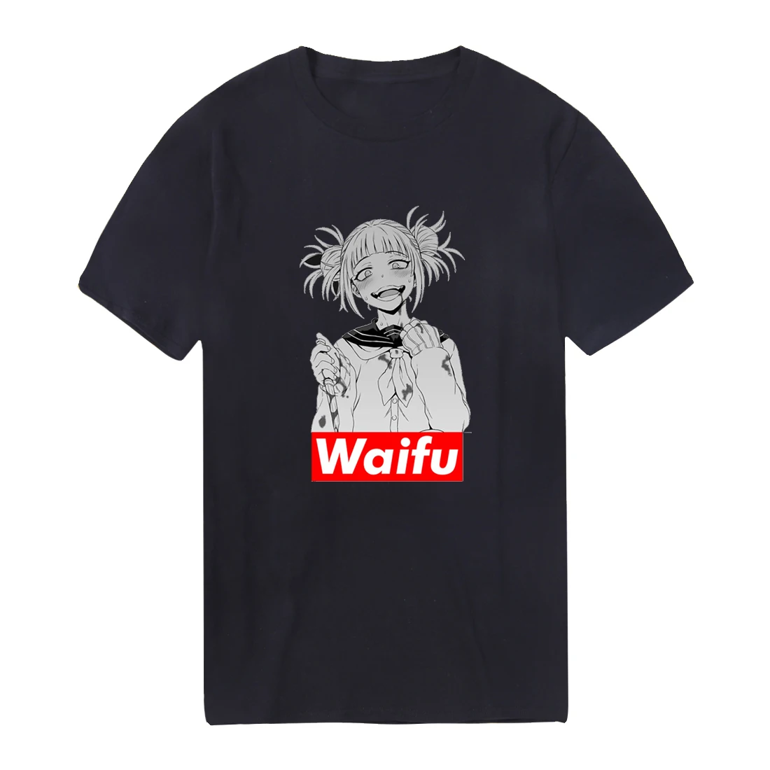 Waifu с героями мультфильмов летние мужские футболки из хлопка принтом оверсайз на