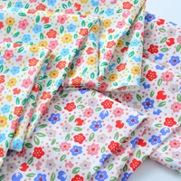 145x50cm 60s colorful floral plant pastoral cotton sewing fabric handmade childrens clothing dolls dress cloth
