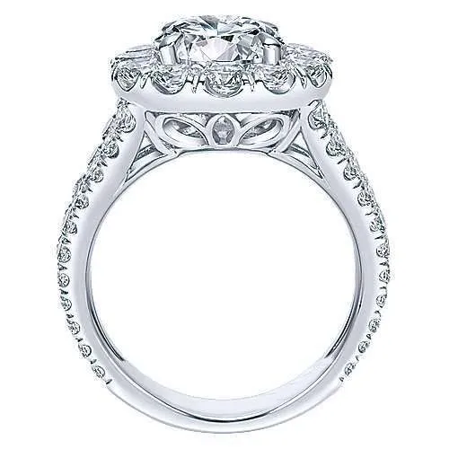 

100% 925 Silver Sterling Natural 2 Carats Diamond Ring for Women Anillos Bizuteria Engagement Topaz S925 Silver Jewelry Ring Box