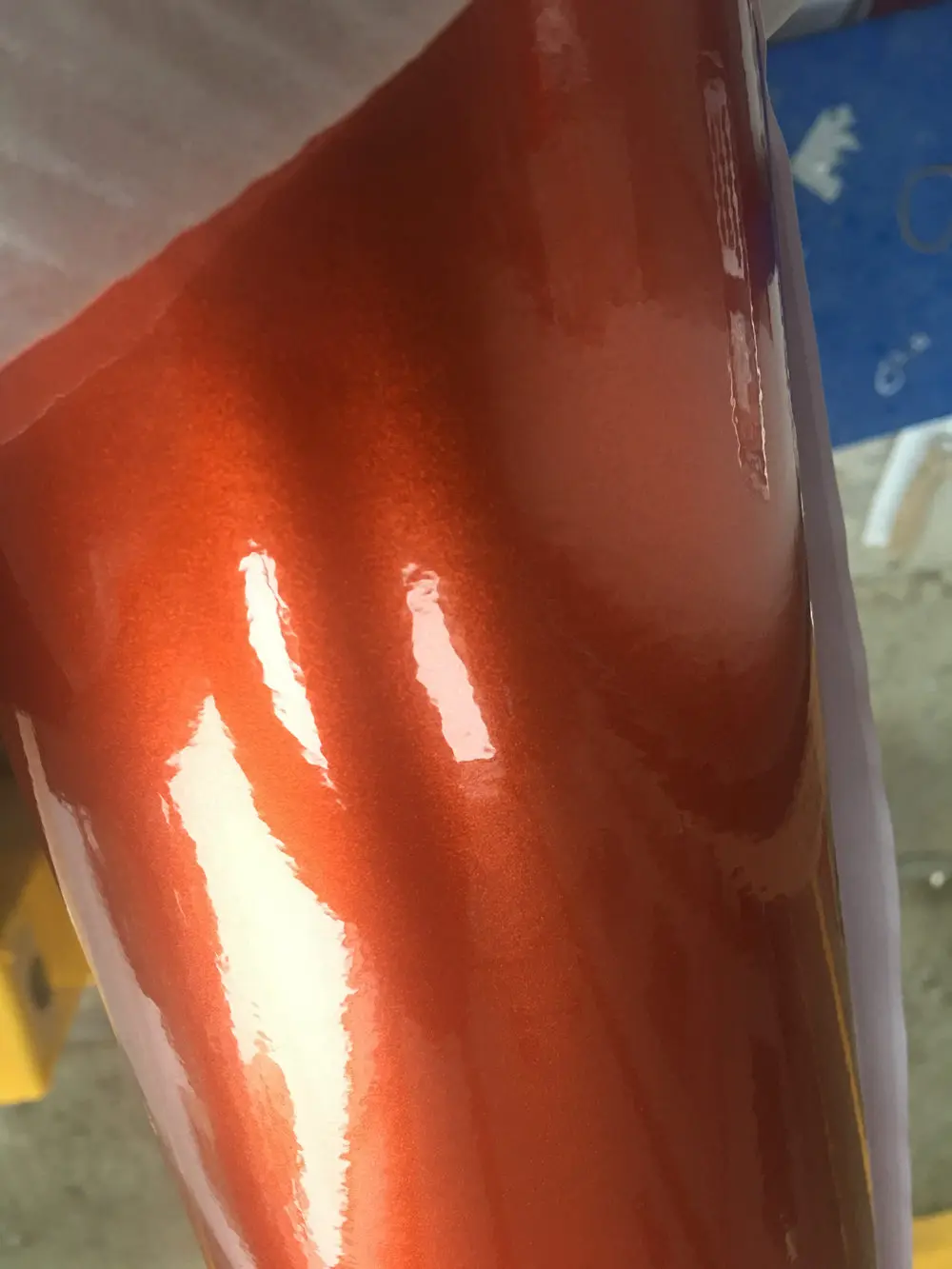 Оранжевый блеск закат Металлик Конфеты виниловая обертка для всего автомобиля