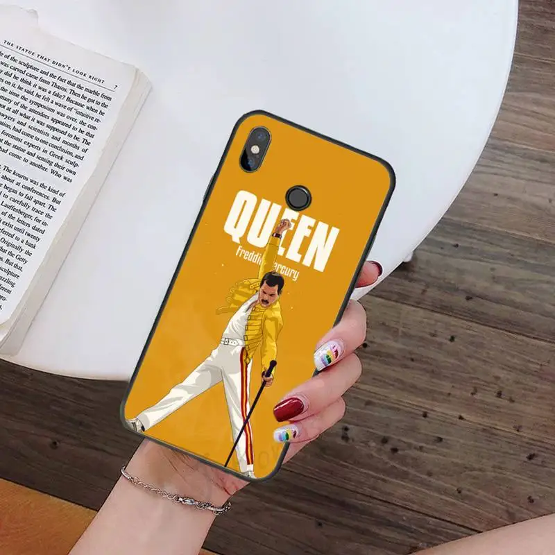 

Queen band Freddie Mercury luxury high quality Phone Case funda For Xiaomi Redmi note 7 8 9 t k30 max3 9 s 10 pro lite