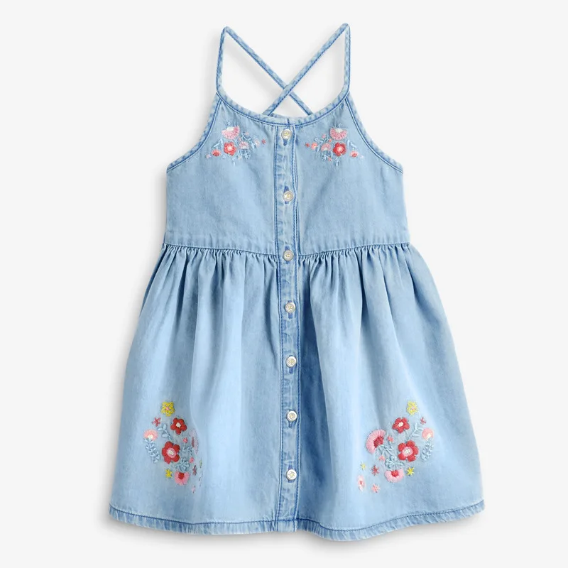 

Little Maven Kids Frocks 2021 Summer Baby Girls Clothes Brand Vestiods Toddler Cotton Dot Bunny Flower Dress for Kids 2-7 Years