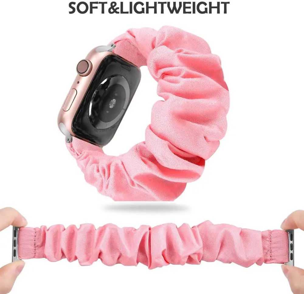 Резной ремешок для Apple watch series 6 5 4 se iWatch 3 38 мм 42 Женский эластичный пояс correa Браслет