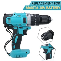 18v 3 in 1 13mm electric hammer screwdriver cordless brushless electric impact drill with led household power hand tool