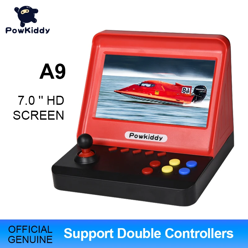 Игровая консоль Powkiddy A9 Классическая Ретро с экраном 7 0 дюйма 3000 игр двумя