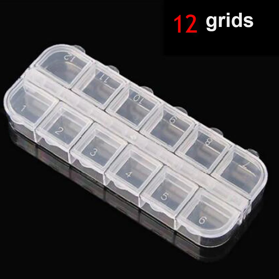 Держатель для ногтей прозрачный органайзер алмазной живописи вышивки крестиком