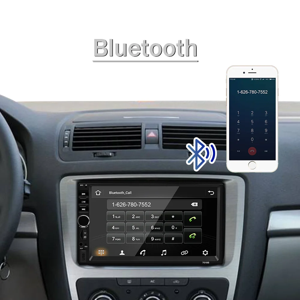 MP5-Player автомобильный аудио видео плеер с включающим в себя гарнитуру блютус и