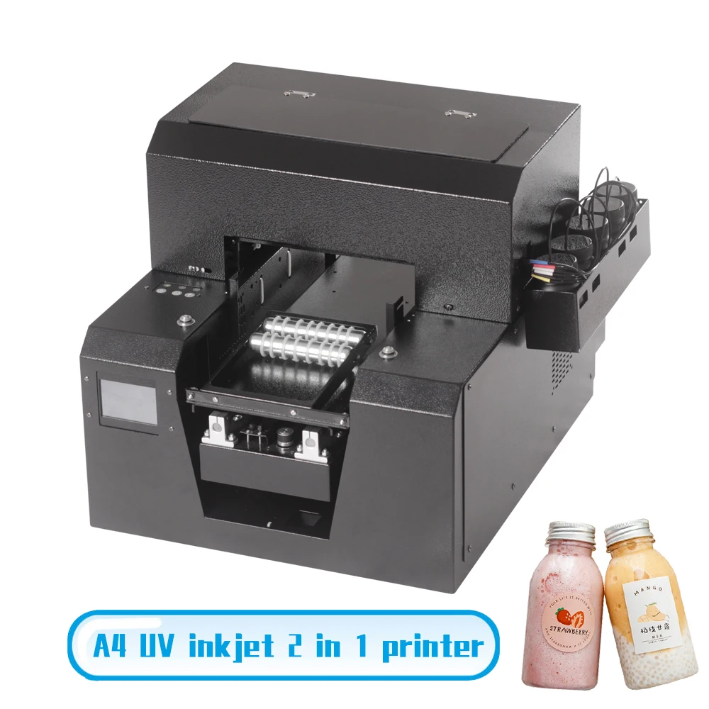 Два-в-одном УФ принтер A4 небольшой струйная краска метка частного назначения