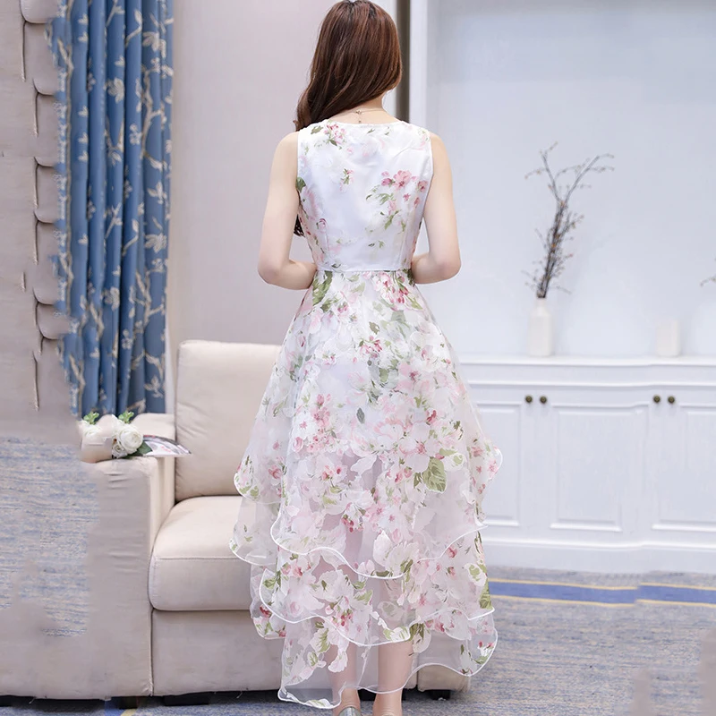 Летнее женское платье миди женские вечерние платья 2020 вечернее без рукавов с