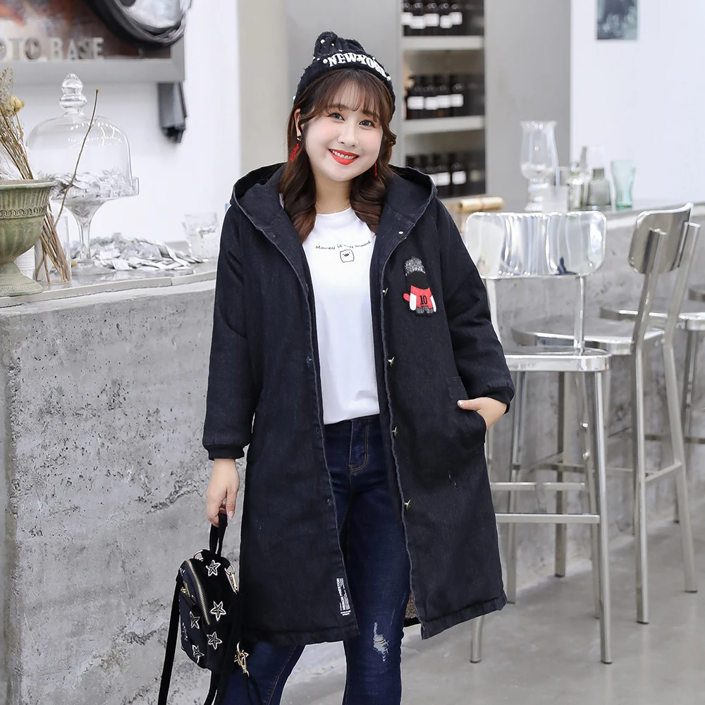 Новинка 2019 женские парки зима весна плотные куртки плюс размер ковбойская одежда