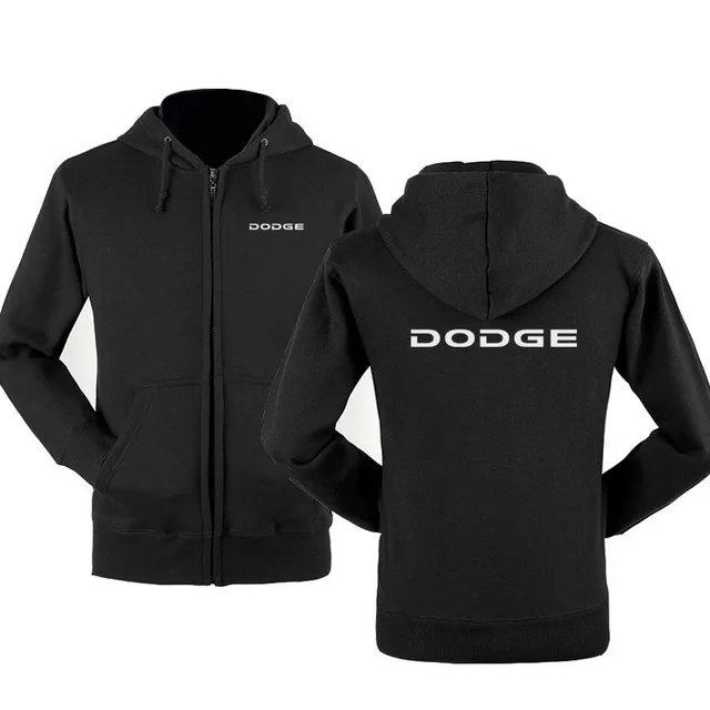 Осенне-зимние толстовки на молнии с логотипом Dodge для мужчин флисовая куртка