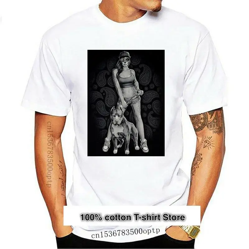 

Camiseta con estampado de Pit Bull para hombre y mujer, Camisa estampada a la moda d para verano, nueva
