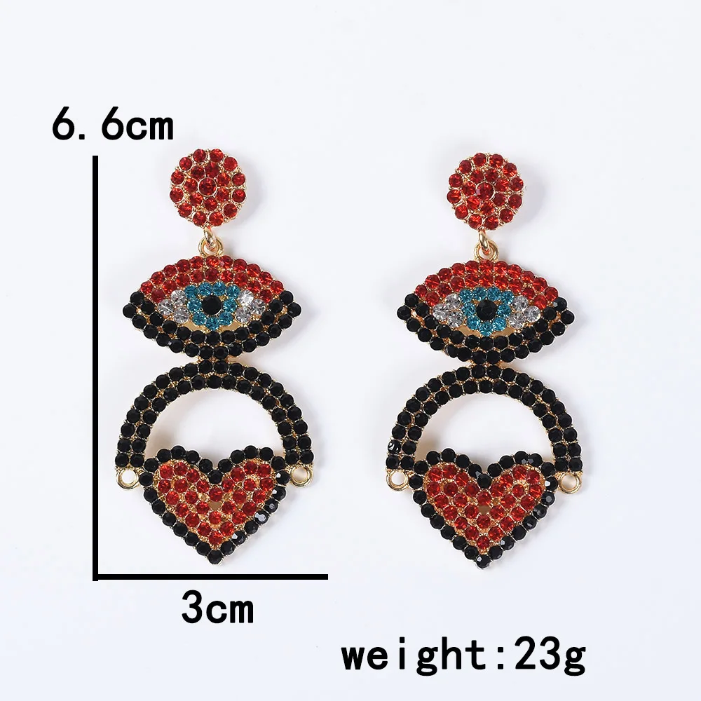 2025 новые модные серьги от сглаза со стразами и кристаллами женские роскошные