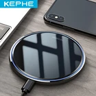 Беспроводное зарядное устройство KEPHE 10 Вт qi для iPhone X XR XS Max 8, быстрая Беспроводная зарядка для телефонов Samsung, Xiaomi, Huawei, беспроводное зарядное устройство Qi