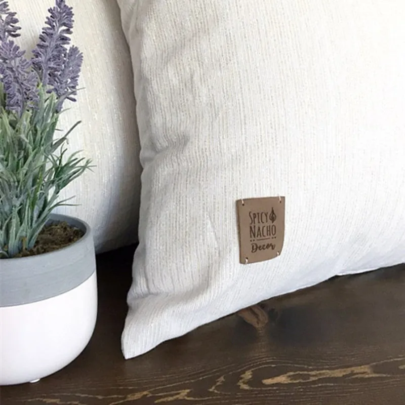 Offerte 55pcs Personalizza Il Logo Del Marchio Etichette Per Maglieria Etichette Per Nome In Pelle Fatte A Mano Etichetta Per Abbigliamento Da Cucire Per Oggetti Artigianali Trapuntatura Coperta