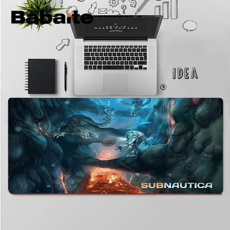 

Babaite Top Quality Subnautica Natural Rubber Gaming mousepad Desk Mat Free Shipping Large Mouse Pad Keyboards Mat