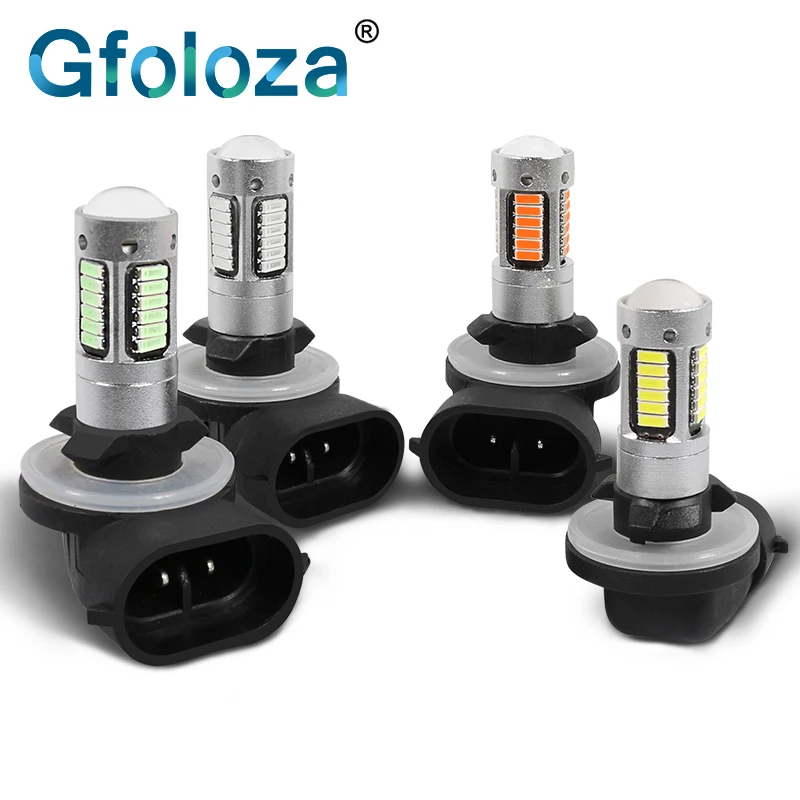 Gfoloza 2 шт. H27 881 H27W/2 Светодиодные Автомобильные противотуманные светильник ры 4014
