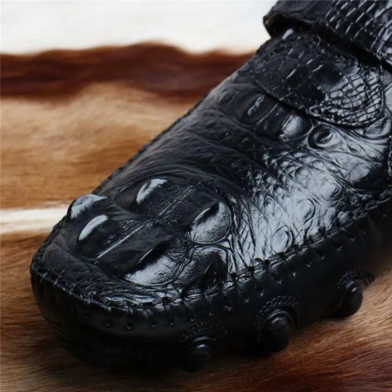 Брендовая деловая повседневная обувь из натуральной кожи мужские лоферы дышащая