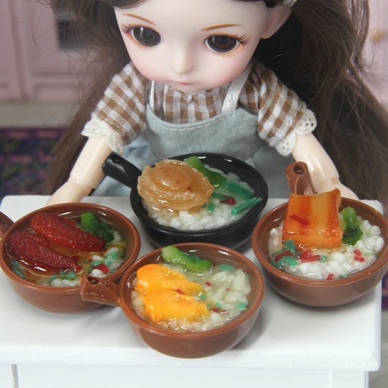 

Кукольный домик Bjd, мини-набор кухонных принадлежностей, кастрюля для супа, приготовления пищи для кукол ob11, аксессуары для кукол, игровой до...