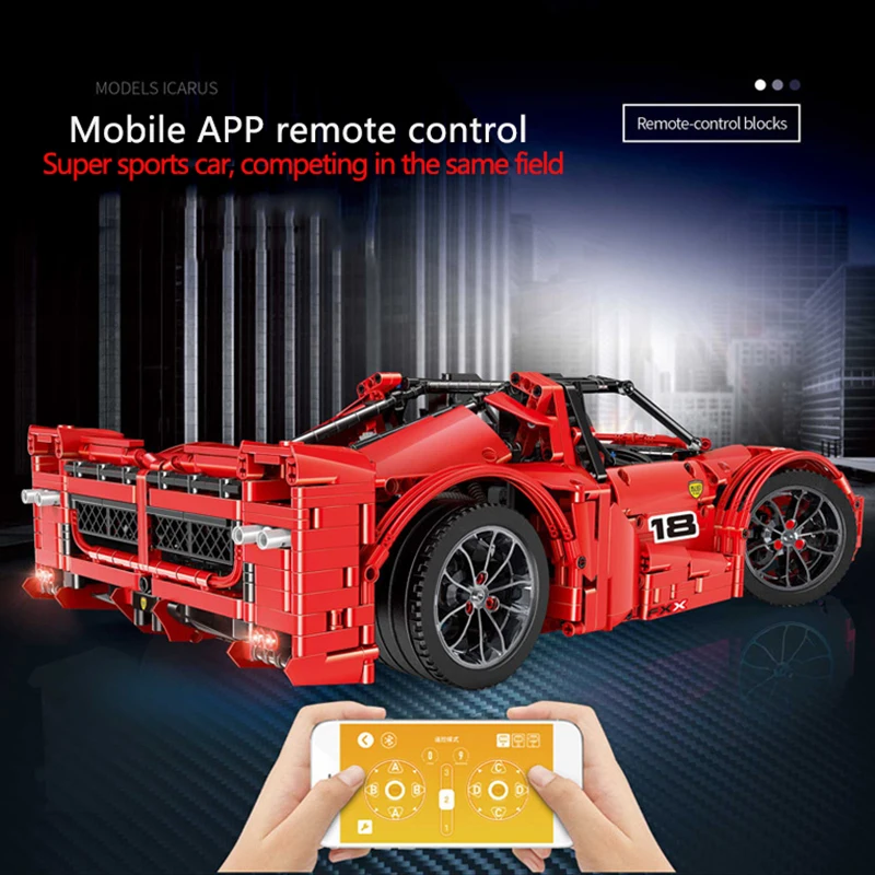 Legoing Technic автомобильный мотор электрический спортивный автомобиль Creator пульт