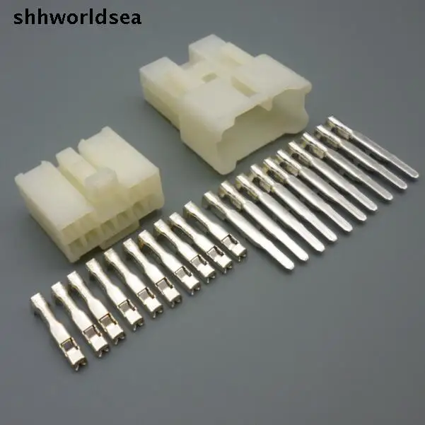 

worldgolden 5/30/100sets 2.3mm 10p 10way male female kit series(090) wire connectors 7122-1300 7123-1300