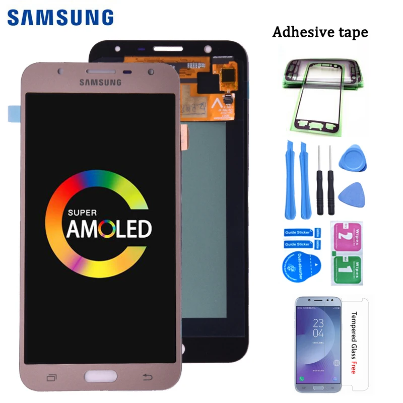 Оригинальный Amoled для Samsung Galaxy J7 nxt J701F J701M ЖК дисплей сенсорный дигитайзер сборка