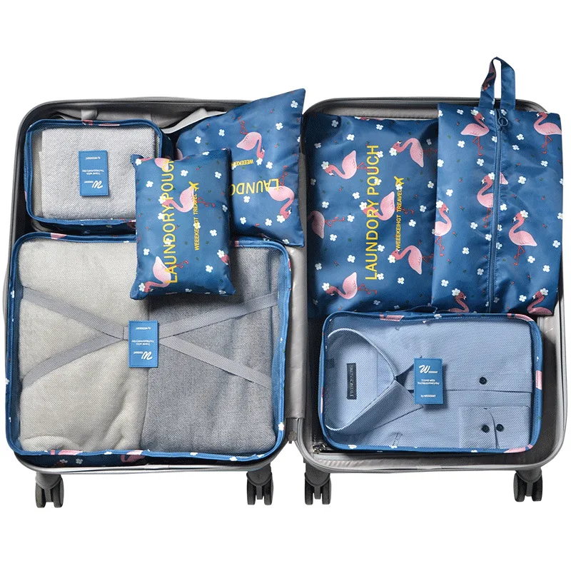 Рутин 7 шт./компл. из чемодана сумка для хранения одежды отделочная семейные