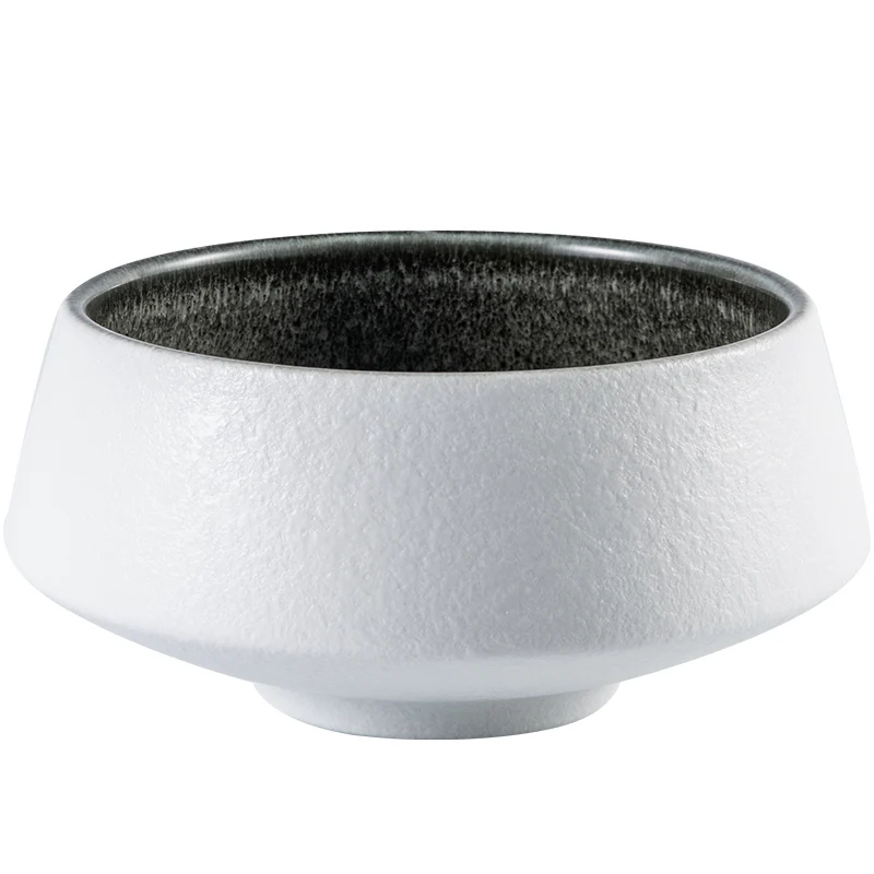 

KINGLANG Original Ice Cracked Glaze Ceramic Grey Plate and Bowls Japanese Round Dish Bowl Factory Wholesale Export Tableware