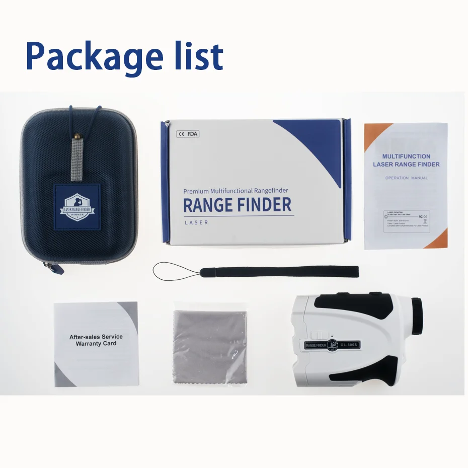 Многофункциональный лазерный дальномер для гольфа 600 м охоты спорта на открытом