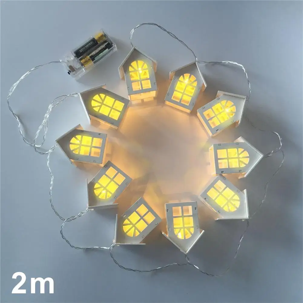 Светодиодный ная деревянная Гирлянда для дома декоративный шнурок с лампочками