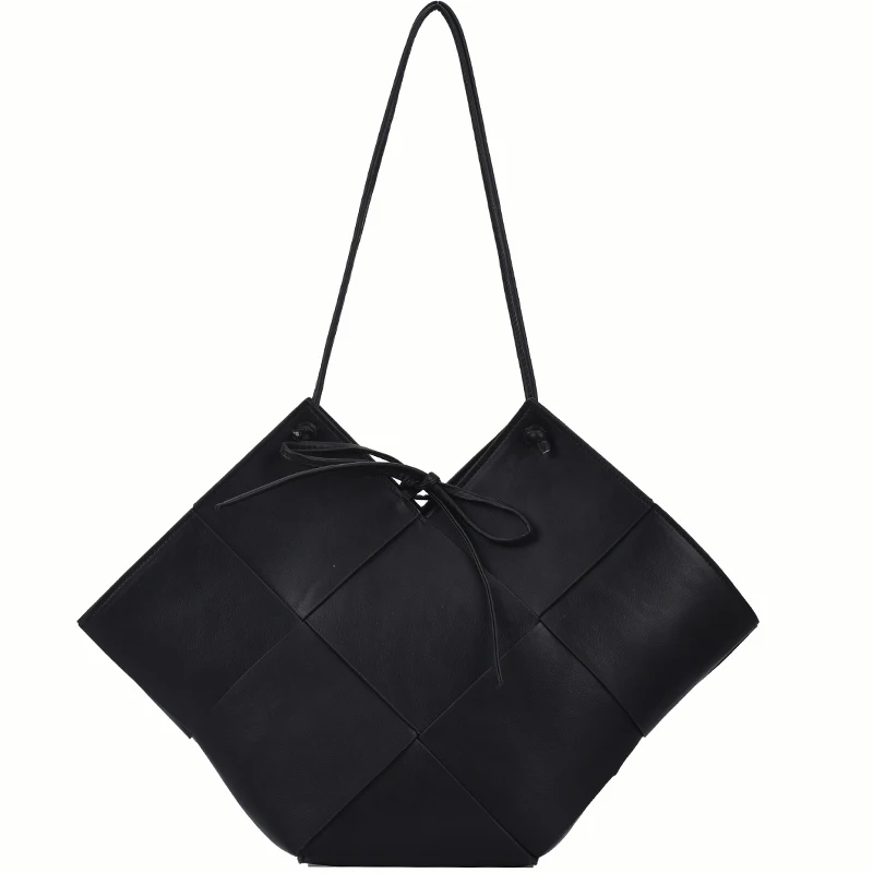 

Female Large Capacity Woven Handbags 2021 Women Luxury Brand Designer Solid Casual Big Tote Bags For Women High Quality Fashion