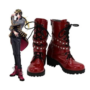 Хиноз Mic Division Rap Battl DRB Jyushi Aimono, обувь для косплея, Красная мужская обувь, аксессуары для костюма, обувь для Хэллоуина