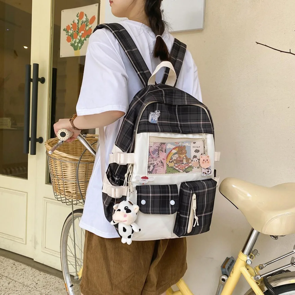 

Водонепроницаемый женский рюкзак с несколькими карманами, школьная сумка, сумка для ноутбука с защитой от кражи, Женская дорожная сумка