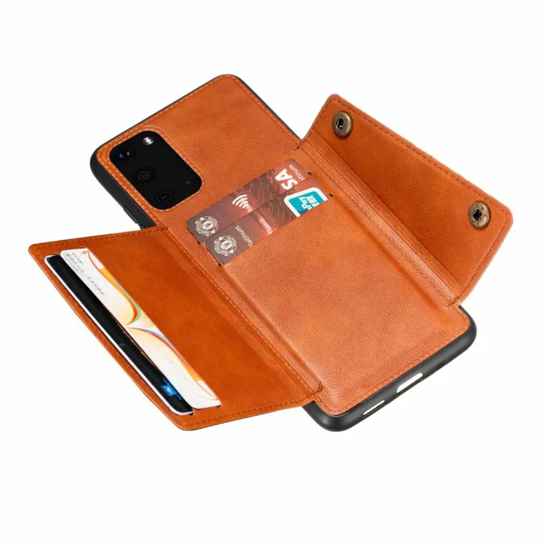 Чехол подставка из искусственной кожи для Samsung Galaxy S21 S20 Ultra S10 S9 S8 J4 J6 Plus Note 20 9 10 Lite A6