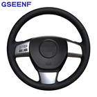 Чехол рулевого колеса автомобиля для Mazda MX-5 Miata 2009-2014 RX-8 2008-2013 CX-7 CX7 2007-2009 черный ручной работы из натуральной кожи