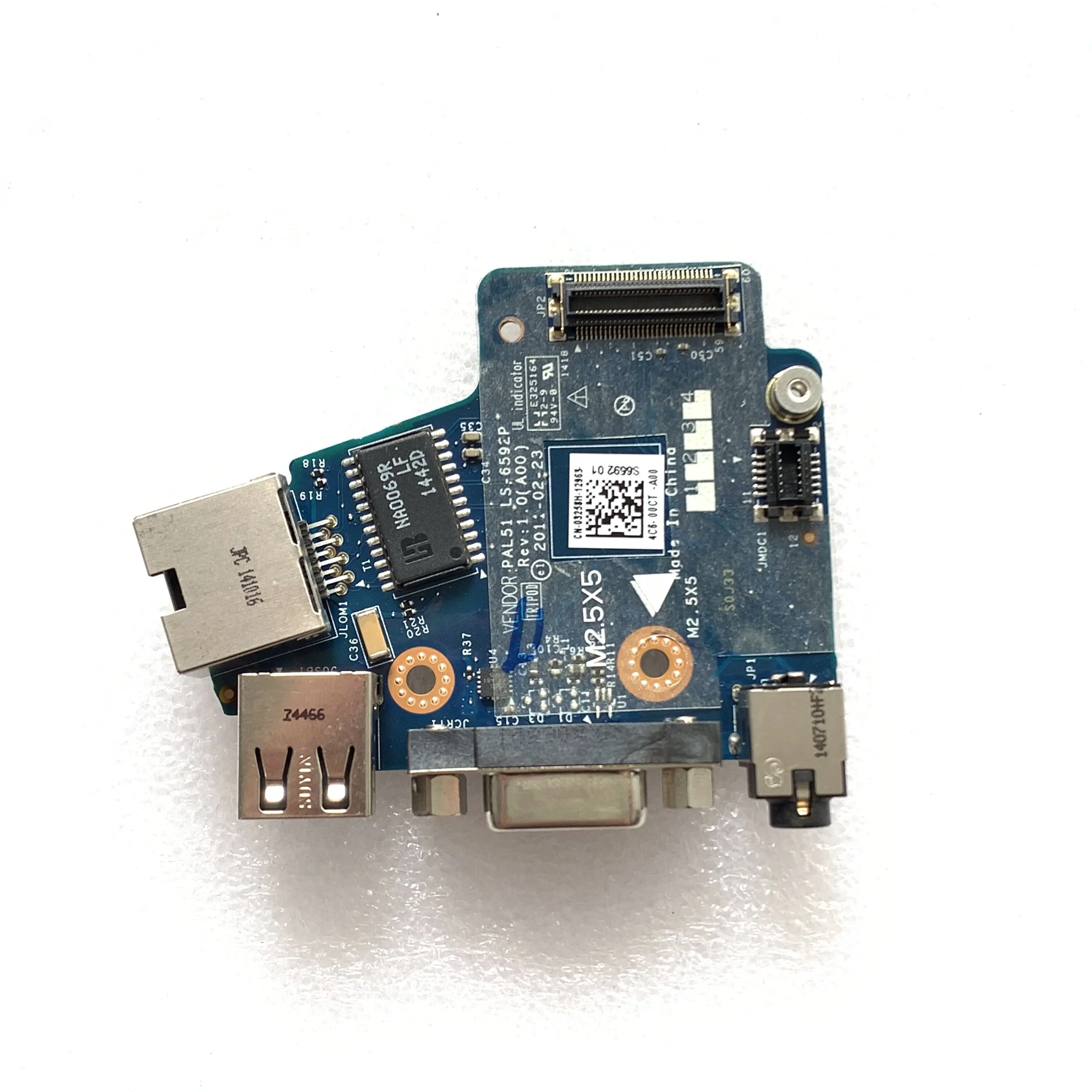 Абсолютно Новый CN 03258H 3258H для Dell Latitude E6420 VGA / USB RJ 45 IO монтажная плата PAL51 LS 6592P w/ Discr