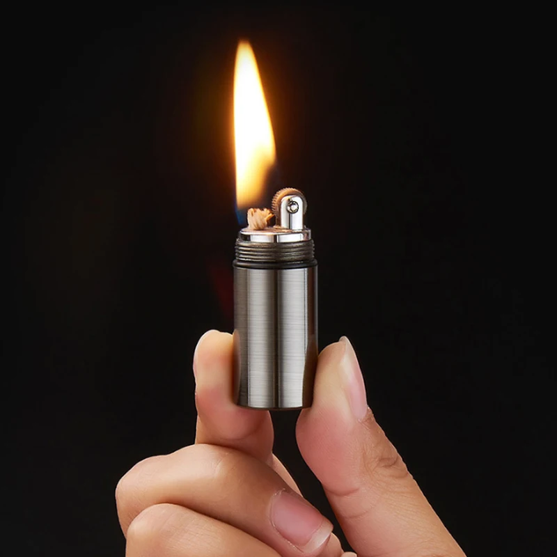 Criativos Antique Mini Kerosene Lighters Capsule Fluid Oil B