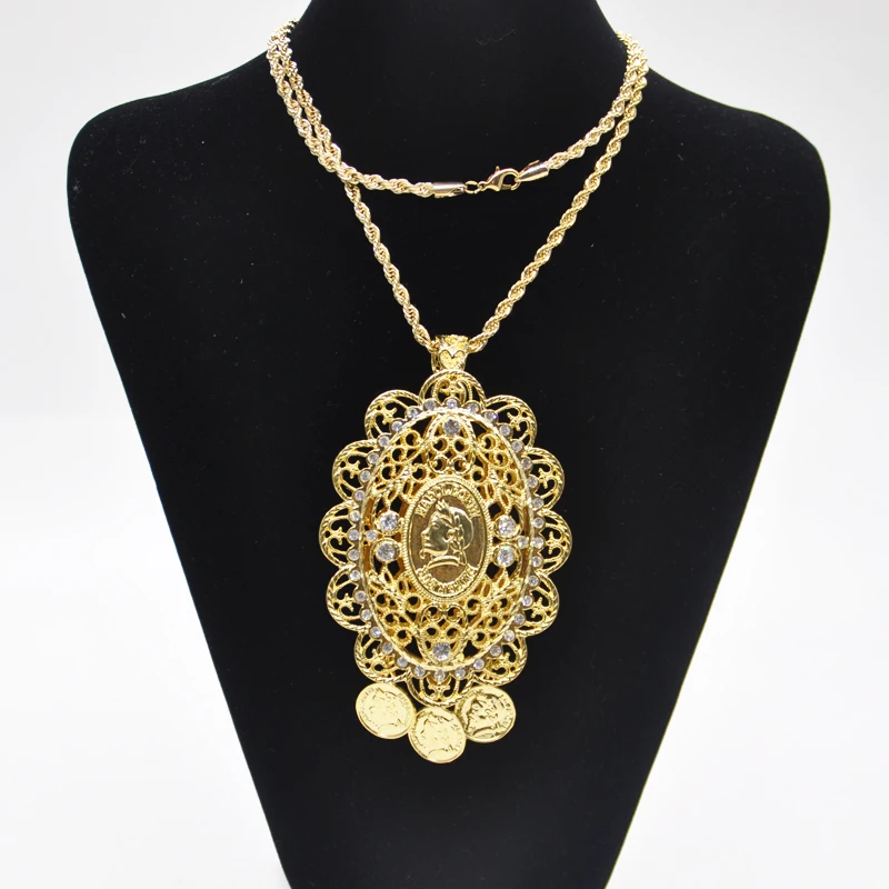 Подвеска из Алжира свадебное ожерелье под золото в этническом стиле