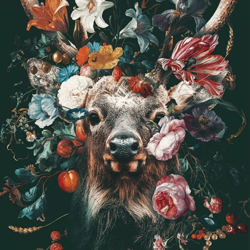 

Panda Tige Lion Deer Jungle Canvas Painting Wall Art Poster Nordic Posters And Prints Wall Pictures For Living Room Home Decor