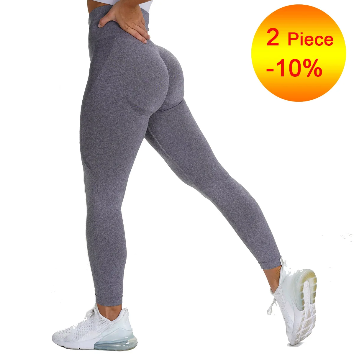 

Women High Waist Seamless Legging Gym Sport Pants Femme Push Up Fitness Elastic Sexy Running Workout Girl Yoga Leggings 2Pcs Set