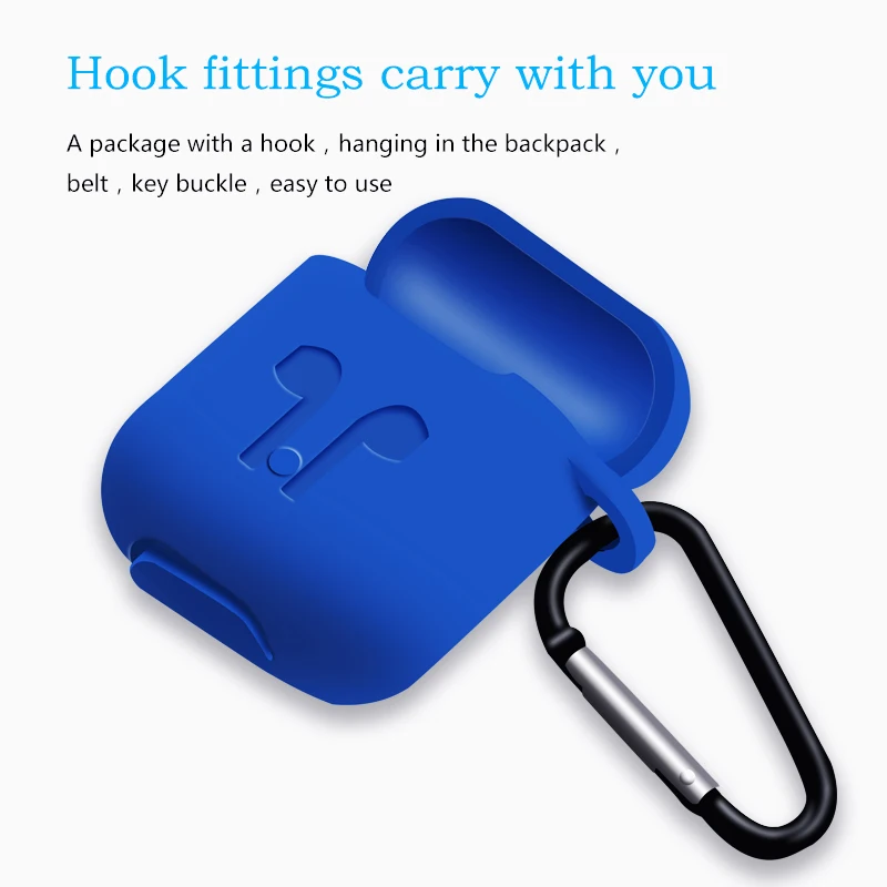 Чехол для Apple AirPods Силиконовый противоударный защитный чехол кожаный аксессуары