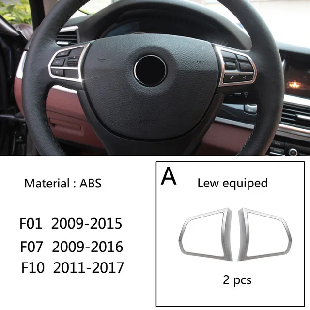 Хром рулевое колесо пуговицы Накладка для стильного интерьера в автомобиле