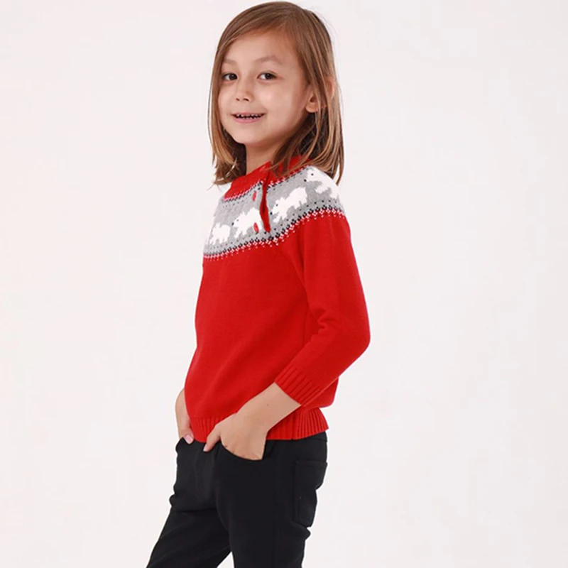 Новинка 2019 года Рождественский детский свитер для маленьких девочек Сезон Зима
