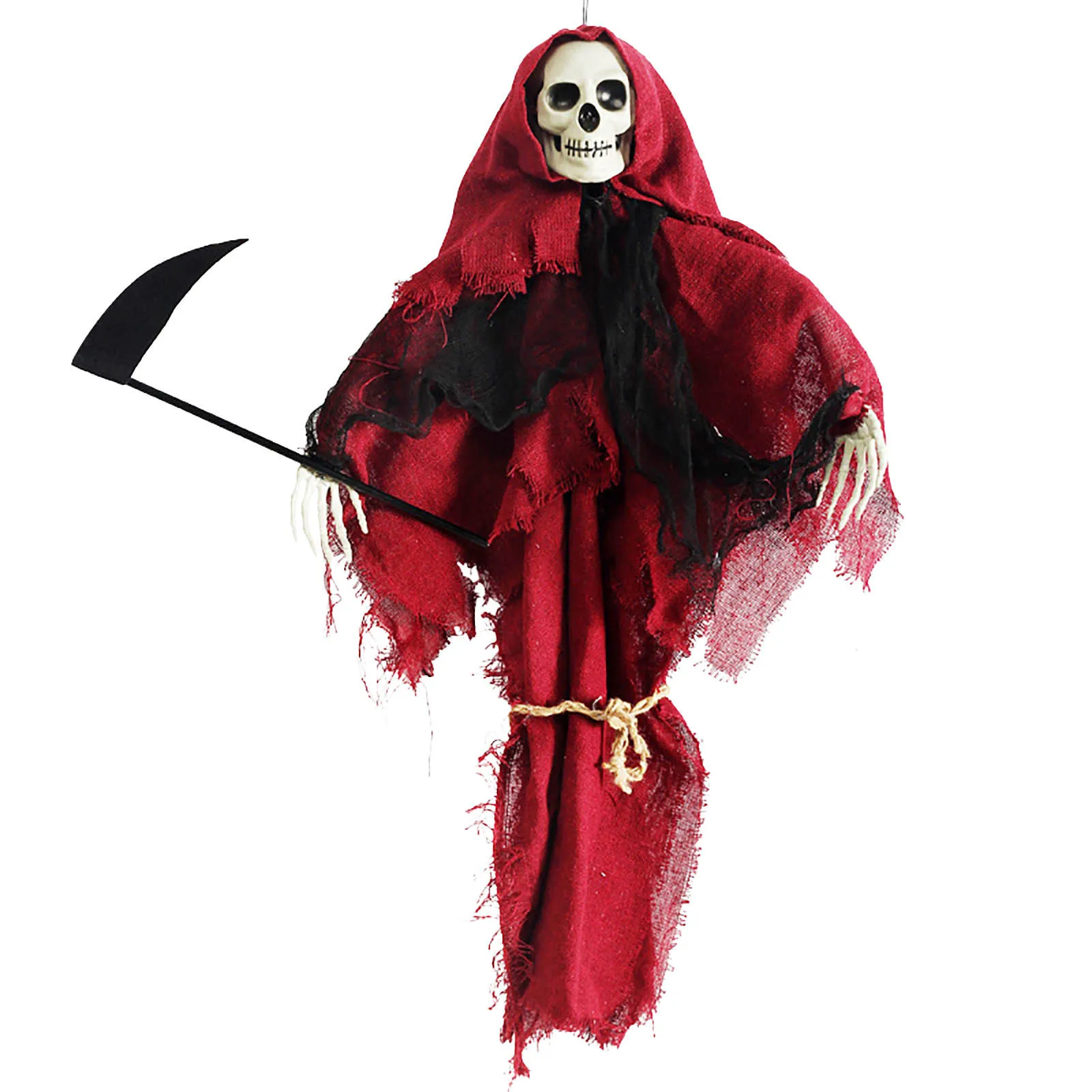 

Skull Sickle Pendant Halloween Haunted House Game Event Masquerade Entrance Role Playing Witch Ghost Figure Prank Toy Decoration