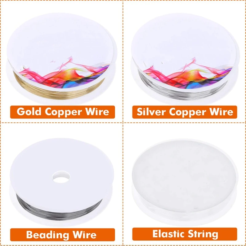 

Jewelry Making Tools Kit, Jewelry Making Supplies Wire Wrapping Kit with Beading Needles, Jewelry Pliers, Elastic String and Ear